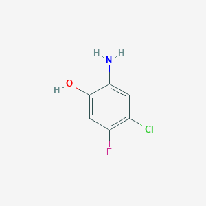 molecular formula C6H5ClFNO B2890978 Phenol, 2-amino-4-chloro-5-fluoro- CAS No. 303181-72-8