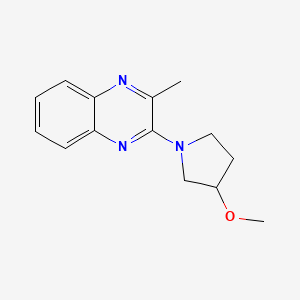 molecular formula C14H17N3O B2890994 2-(3-Methoxypyrrolidin-1-yl)-3-methylquinoxaline CAS No. 1900900-59-5