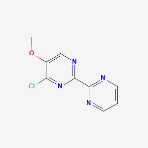 molecular formula C9H7ClN4O B2890997 4-氯-5-甲氧基-2-嘧啶-2-基嘧啶 CAS No. 1269625-50-4