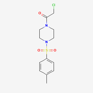 molecular formula C13H17ClN2O3S B2890998 2-Chloro-1-[4-(4-methylbenzenesulfonyl)piperazin-1-yl]ethan-1-one CAS No. 246514-23-8