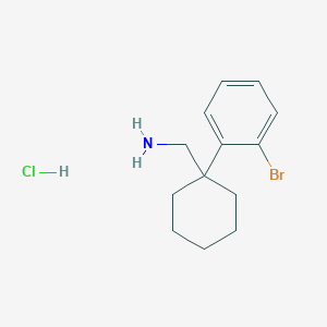 molecular formula C13H19BrClN B2891005 [1-(2-溴苯基)环己基]甲胺盐酸盐 CAS No. 1864073-45-9