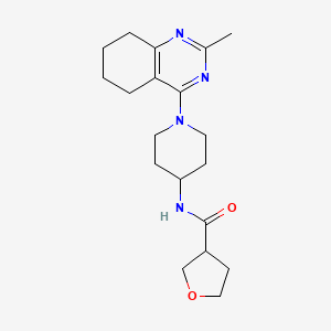 N-(1-(2-methyl-5,6,7,8-tetrahydroquinazolin-4-yl)piperidin-4-yl)tetrahydrofuran-3-carboxamide