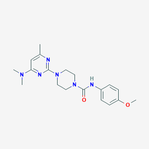 4-(4-(dimethylamino)-6-methylpyrimidin-2-yl)-N-(4-methoxyphenyl)piperazine-1-carboxamide