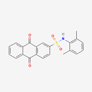molecular formula C22H17NO4S B2891023 N-(2,6-dimethylphenyl)-9,10-dioxo-9,10-dihydroanthracene-2-sulfonamide CAS No. 401629-50-3
