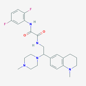 N1-(2,5-difluorophenyl)-N2-(2-(1-methyl-1,2,3,4-tetrahydroquinolin-6-yl)-2-(4-methylpiperazin-1-yl)ethyl)oxalamide