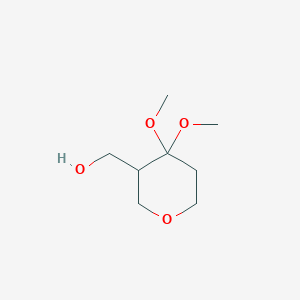 (4,4-Dimethoxyoxan-3-yl)methanol
