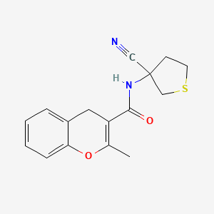 molecular formula C16H16N2O2S B2891059 N-(3-氰基硫代环丙烷-3-基)-2-甲基-4H-色满-3-甲酰胺 CAS No. 1436317-63-3