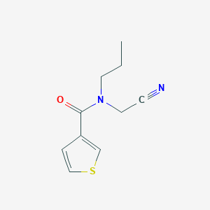 molecular formula C10H12N2OS B2891061 N-(cyanomethyl)-N-propylthiophene-3-carboxamide CAS No. 1248718-85-5