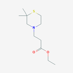 Ethyl 3-(2,2-dimethylthiomorpholin-4-yl)propanoate
