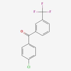 molecular formula C14H8ClF3O B2891065 (4-Chlorophenyl)[3-(trifluoromethyl)phenyl]methanone CAS No. 91503-65-0
