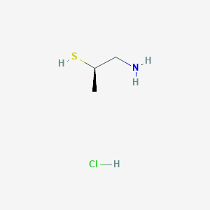 molecular formula C3H10ClNS B2891077 (2R)-1-Aminopropane-2-thiol;hydrochloride CAS No. 1315053-45-2
