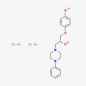 1-(4-methoxyphenoxy)-3-(4-phenylpiperazin-1-yl)propan-2-ol Dihydrochloride