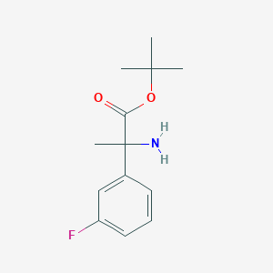 molecular formula C13H18FNO2 B2891086 Tert-butyl 2-amino-2-(3-fluorophenyl)propanoate CAS No. 2248303-76-4