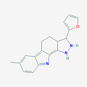 3-(furan-2-yl)-7-methyl-1,2,3,3a,4,5-hexahydropyrazolo[3,4-a]carbazole