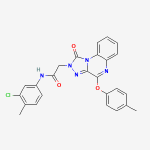 molecular formula C25H20ClN5O3 B2891090 N-(3-chloro-4-methylphenyl)-2-[4-(4-methylphenoxy)-1-oxo[1,2,4]triazolo[4,3-a]quinoxalin-2(1H)-yl]acetamide CAS No. 1189903-43-2