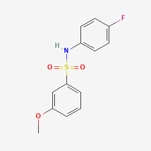 molecular formula C13H12FNO3S B2891095 N-(4-氟苯基)-3-甲氧基苯磺酰胺 CAS No. 670271-66-6