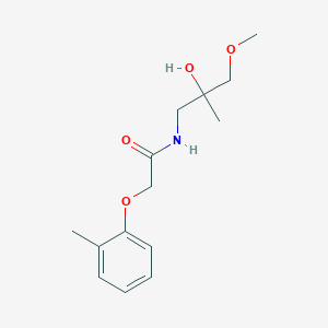molecular formula C14H21NO4 B2891100 N-(2-hydroxy-3-methoxy-2-methylpropyl)-2-(o-tolyloxy)acetamide CAS No. 1334372-01-8