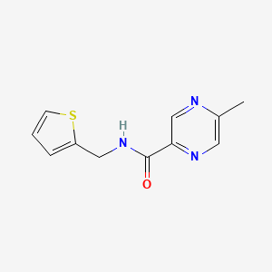 molecular formula C11H11N3OS B2891101 5-methyl-N-(thiophen-2-ylmethyl)pyrazine-2-carboxamide CAS No. 1037938-06-9