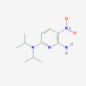 molecular formula C11H18N4O2 B2891102 3-nitro-N~6~,N~6~-di(propan-2-yl)pyridine-2,6-diamine CAS No. 1986963-87-4