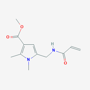 Methyl 1,2-dimethyl-5-[(prop-2-enoylamino)methyl]pyrrole-3-carboxylate