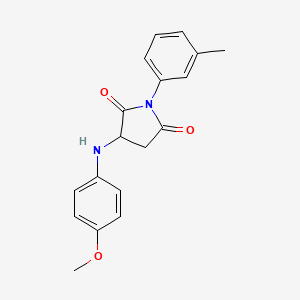 3-((4-Methoxyphenyl)amino)-1-(m-tolyl)pyrrolidine-2,5-dione