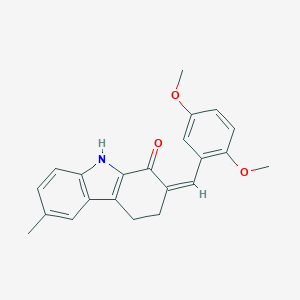 2-(2,5-dimethoxybenzylidene)-6-methyl-2,3,4,9-tetrahydro-1H-carbazol-1-one