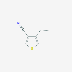 molecular formula C7H7NS B2891116 4-Ethylthiophene-3-carbonitrile CAS No. 1469176-03-1