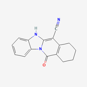 11-Oxo-5,7,8,9,10,11-hexahydrobenzimidazo[1,2-b]isoquinoline-6-carbonitrile