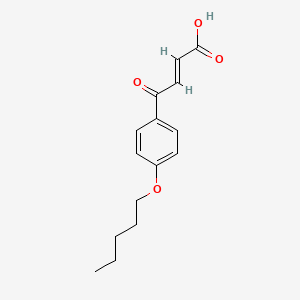 molecular formula C15H18O4 B2891130 4-Oxo-4-[4-(pentyloxy)phenyl]but-2-enoic acid CAS No. 27959-38-2