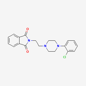 molecular formula C20H20ClN3O2 B2891134 2-[2-[4-(2-Chlorophenyl)piperazin-1-yl]ethyl]isoindole-1,3-dione CAS No. 75000-28-1