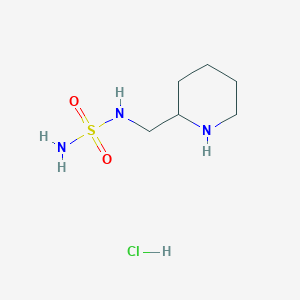 molecular formula C6H16ClN3O2S B2891143 N-[(piperidin-2-yl)methyl]aminosulfonamide hydrochloride CAS No. 1909309-20-1