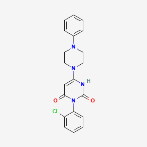 3-(2-chlorophenyl)-6-(4-phenylpiperazin-1-yl)pyrimidine-2,4(1H,3H)-dione