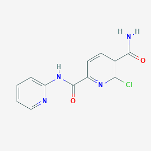 molecular formula C12H9ClN4O2 B2891147 6-Chloro-2-N-pyridin-2-ylpyridine-2,5-dicarboxamide CAS No. 2305491-80-7