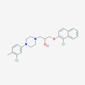 1-[4-(3-Chloro-4-methylphenyl)piperazin-1-yl]-3-[(1-chloronaphthalen-2-yl)oxy]propan-2-ol