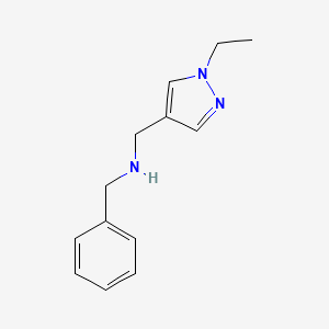 molecular formula C13H17N3 B2891150 N-benzyl-1-(1-ethyl-1H-pyrazol-4-yl)methanamine CAS No. 1006336-89-5