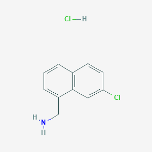 molecular formula C11H11Cl2N B2891151 (7-氯萘-1-基)甲胺盐酸盐 CAS No. 1093651-77-4