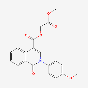 2-Methoxy-2-oxoethyl 2-(4-methoxyphenyl)-1-oxo-1,2-dihydroisoquinoline-4-carboxylate