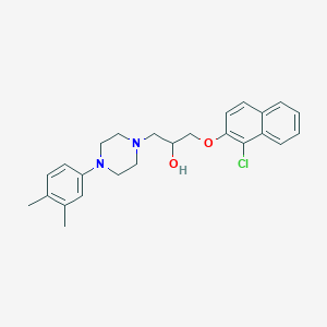 1-[(1-Chloro-2-naphthyl)oxy]-3-[4-(3,4-dimethylphenyl)piperazin-1-yl]propan-2-ol