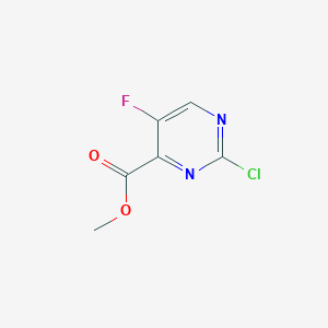 molecular formula C6H4ClFN2O2 B2891163 2-氯-5-氟嘧啶-4-甲酸甲酯 CAS No. 1404364-32-4