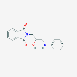 molecular formula C18H18N2O3 B289117 2-[2-hydroxy-3-(4-toluidino)propyl]-1H-isoindole-1,3(2H)-dione 