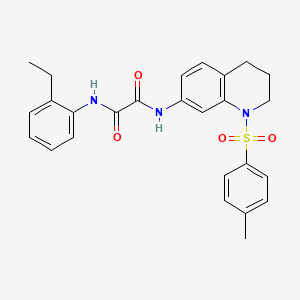 molecular formula C26H27N3O4S B2891210 N1-(2-ethylphenyl)-N2-(1-tosyl-1,2,3,4-tetrahydroquinolin-7-yl)oxalamide CAS No. 898414-02-3