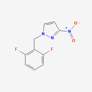 1-[(2,6-Difluorophenyl)methyl]-3-nitro-1H-pyrazole