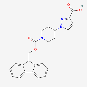 1-(1-{[(9H-fluoren-9-yl)methoxy]carbonyl}piperidin-4-yl)-1H-pyrazole-3-carboxylic acid