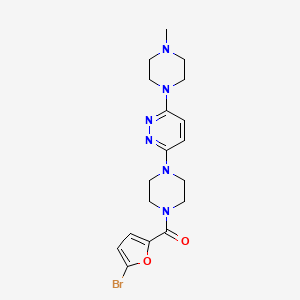 (5-Bromofuran-2-yl)(4-(6-(4-methylpiperazin-1-yl)pyridazin-3-yl)piperazin-1-yl)methanone
