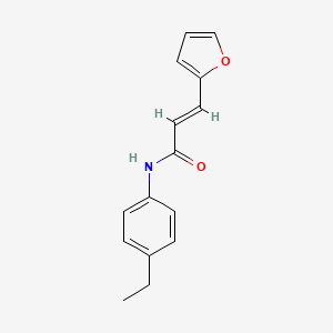 molecular formula C15H15NO2 B2891248 (2E)-N-(4-ethylphenyl)-3-(furan-2-yl)prop-2-enamide CAS No. 551898-31-8