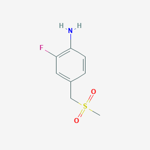 2-Fluoro-4-(methylsulfonylmethyl)aniline