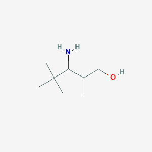 molecular formula C8H19NO B2891258 3-Amino-2,4,4-trimethylpentan-1-ol CAS No. 2459962-91-3