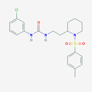 1-(3-Chlorophenyl)-3-(2-(1-tosylpiperidin-2-yl)ethyl)urea