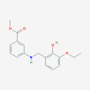 molecular formula C17H19NO4 B2891280 Methyl 3-[(3-ethoxy-2-hydroxybenzyl)amino]benzoate CAS No. 1223880-88-3