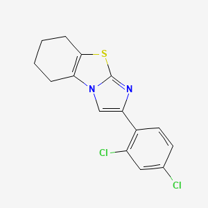 molecular formula C15H12Cl2N2S B2891283 2-(2,4-Dichlorophenyl)-5,6,7,8-tetrahydroimidazo[2,1-b][1,3]benzothiazole CAS No. 478029-45-7